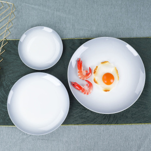 骨瓷骨碟牛排奢轻陶瓷盘菜餐浅盘子平盘子吐盘碟高级家用感圆形盘