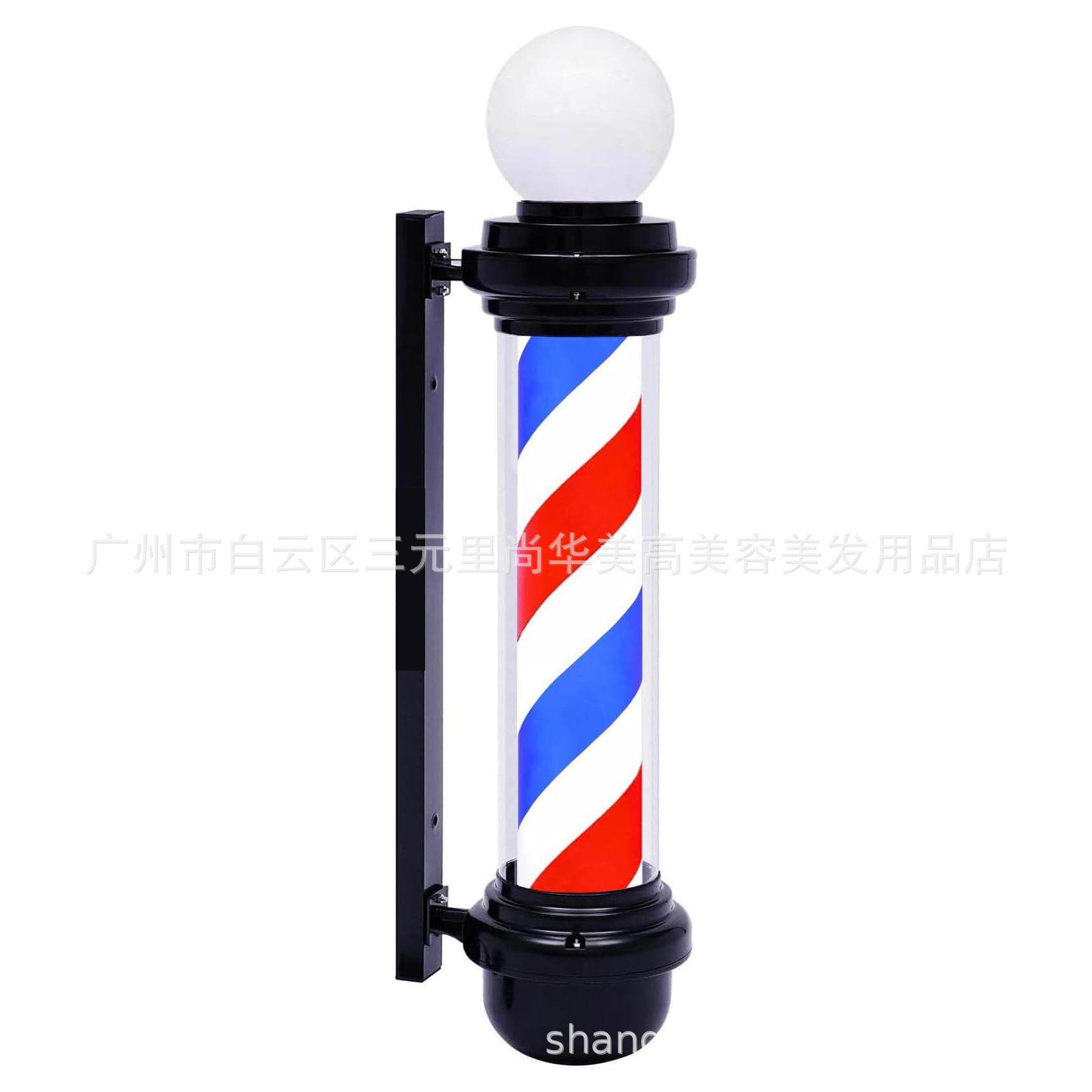 新款LED发廊转灯发廊标志美容美发灯理发店挂墙灯箱1
