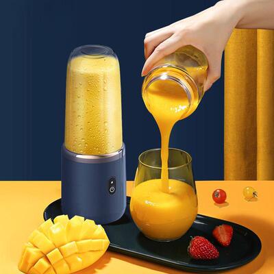 6 Blades Juicer Cup 400ML USB Smoothie Blender Food Mixer