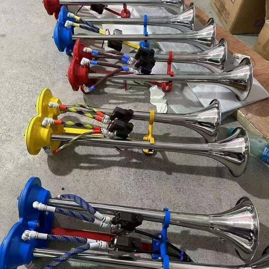 泰国气喇叭24V货车汽车卡车半挂车强磁改装汽笛超响大音量高低音