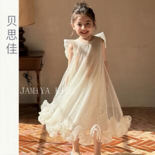 2026新款轻薄亮闪闪女童连衣裙夏季儿童礼服超好看洋气生日公主裙