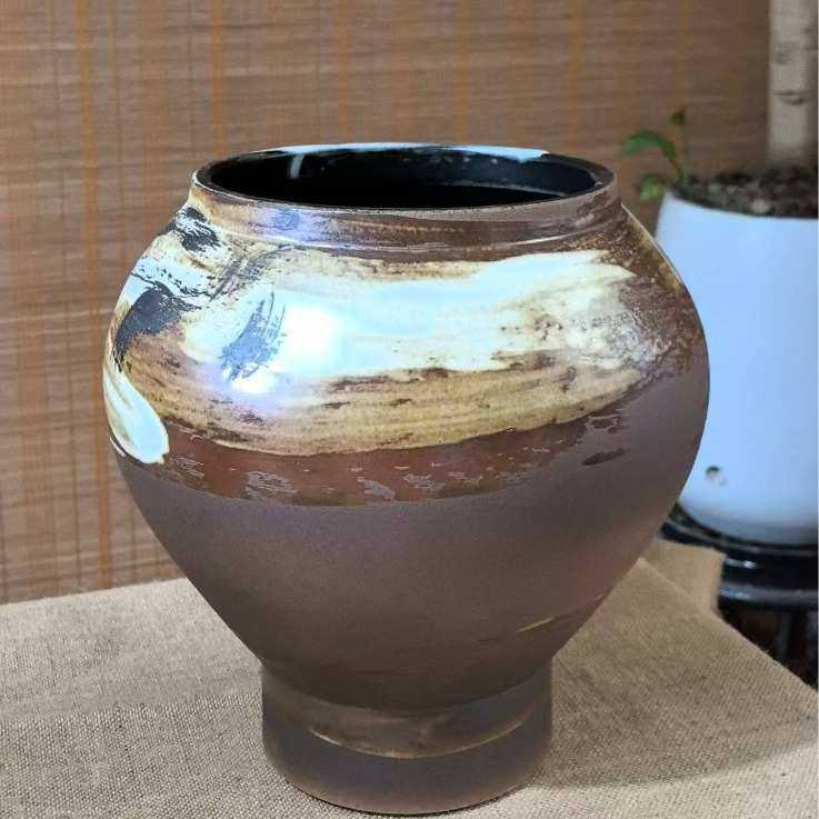 摆件老庄工泥多博古盆陶瓷可加花插粗细景德镇陶复古陶肉创意窑变,家居饰品,花瓶,淘宝优惠券,粉丝福利购,淘宝优惠卷