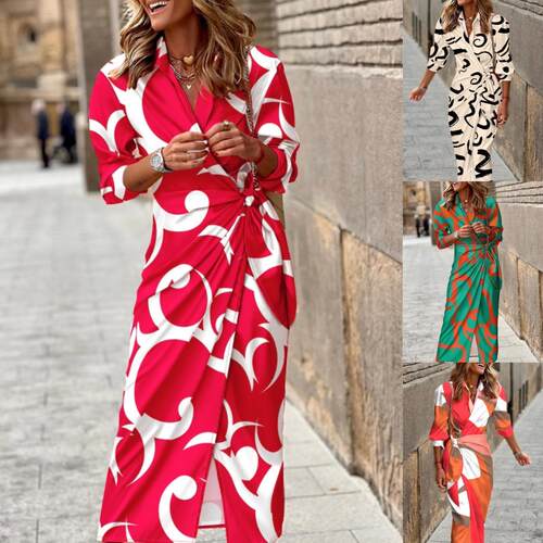 Women's printed cardigan with tie up shirt and seven