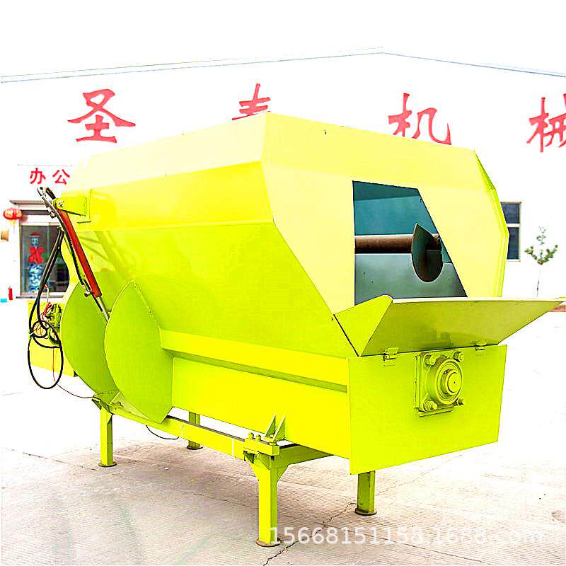 肉牛养殖场畜牧业日粮制备机tmr粉草混料机直连式五方容量拌草机