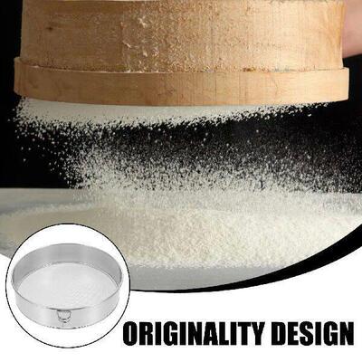 Stainless Steel Flour Sifter 80 Mesh Kitchen Baking Sieve