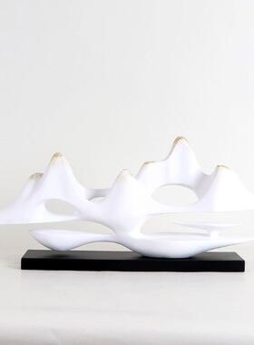 新中式假山摆件禅意样板房客厅居家装饰品玄关电视柜创意现代软装