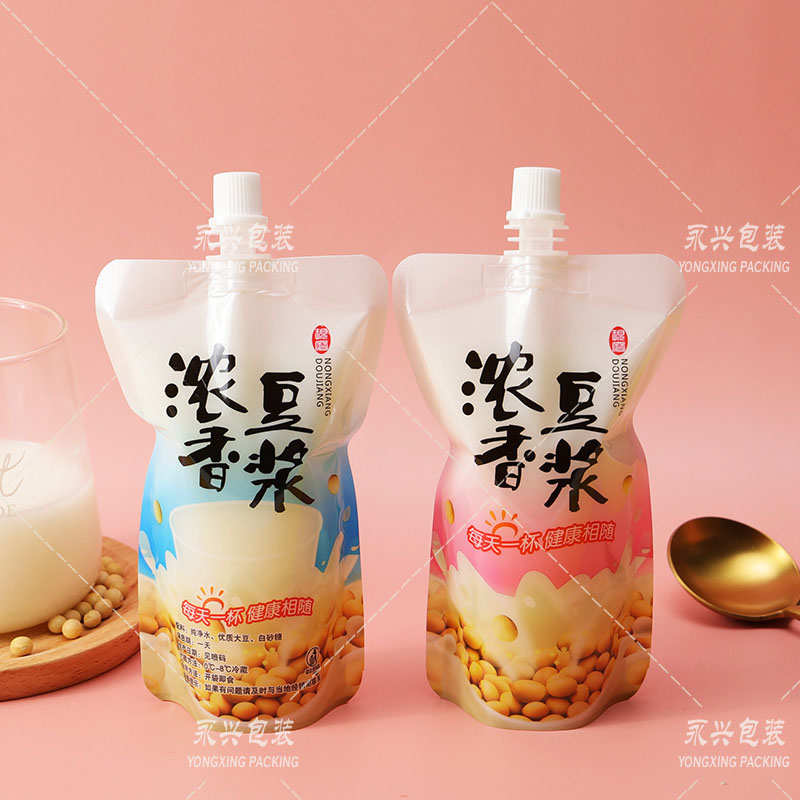 现磨豆浆自立吸嘴袋一次性液体密封代杯耐高温外卖带打包便携袋子