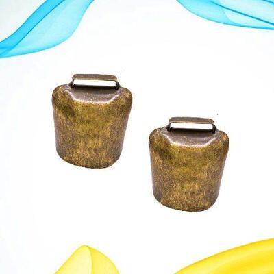 2 Pcs Cattle and Sheep Bells Dog for Crafts Loud Small