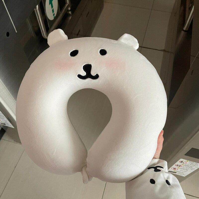 自嘲熊U型枕可携式护颈旅行靠枕睡觉头枕记忆棉型枕可爱卡通