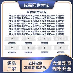 同步带轮S8M25齿AF型齿宽16/21内孔8101214151719205齿形带同步轮
