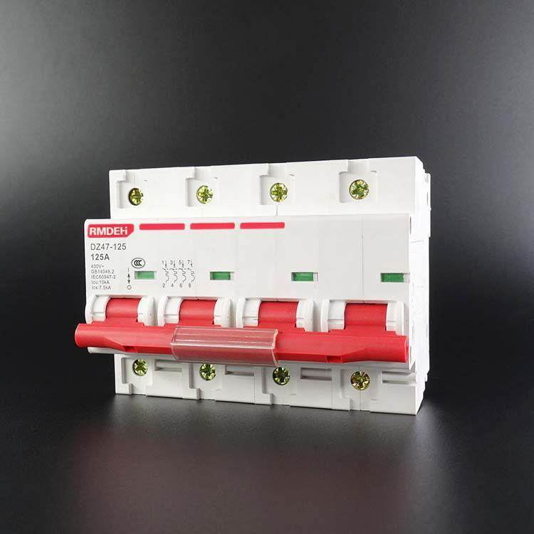 高档空气开关DZ47 4P 8A0A 100 125A 3P0+N 38V三相四线开断路器