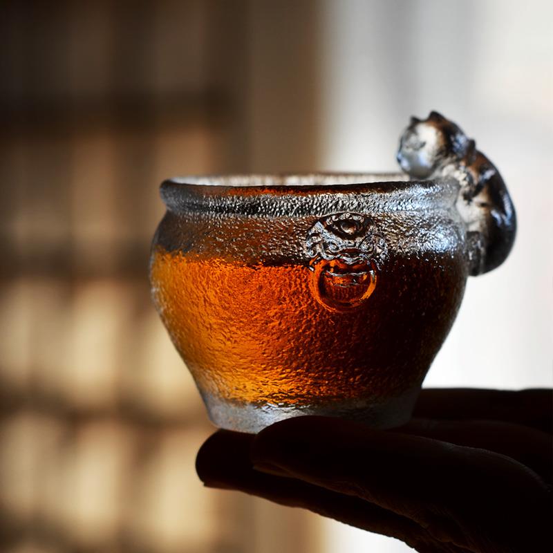 琉茶创杯故宫御猫杯杯耐65666526热玻璃主人杯单个性意喝茶小杯可