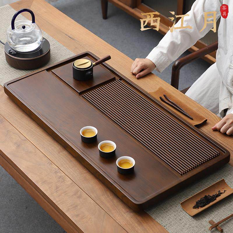 高端茶盘实木家用办公室电木款干泡小茶台托盘排水茶海客厅泡茶台