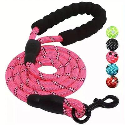 Reflective Dog Leash With Comfortable Padded Handle - Double