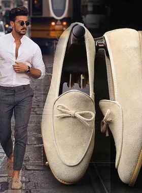 Men Summer Party Shoes Non-slip Loafers Moccasins 磨砂男皮鞋