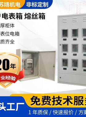 相入户电表计量箱工商业挂墙安装三相多表位电表配电箱熔丝箱