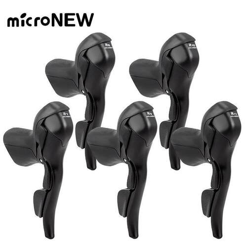 microNEW公路车手变 自行车双控变速器2*7 8 9 10 11速刹车把一体