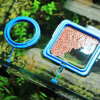 Aquarium Feeding Ring Fish Tank Station Floating Food Tray F