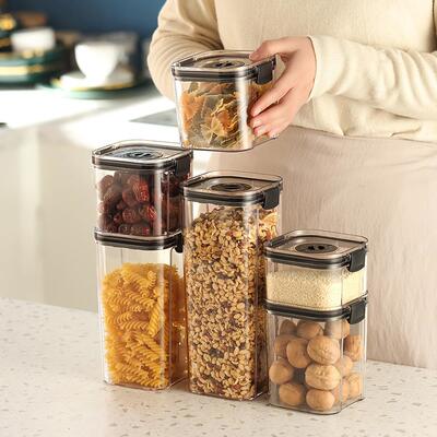 Food storage containers, kitchen airtight jars, household pl