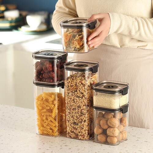 Food storage containers, kitchen airtight jars, household pl