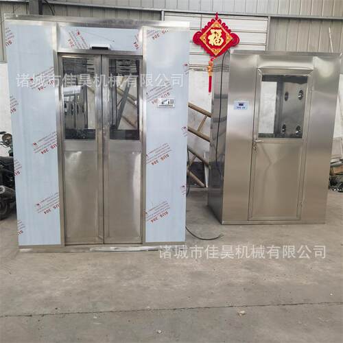 304不锈钢小型风淋室手动双吹风淋房全自动门清洁货淋室设备