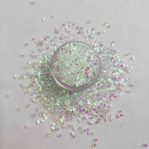 厂家批发圣诞工艺彩色O形管 V形金葱粉W形C形E管金色彩色特殊亮片