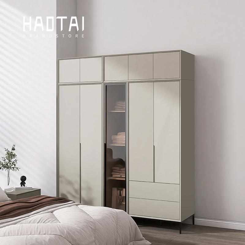 实木衣柜家用卧室成品柜组合整体柜子现代欧松板ENF收纳大衣橱柜