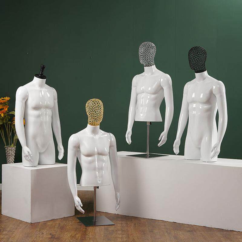 男半身模特带腿服装店展示台打板设计塑料男模人体模型人台假人