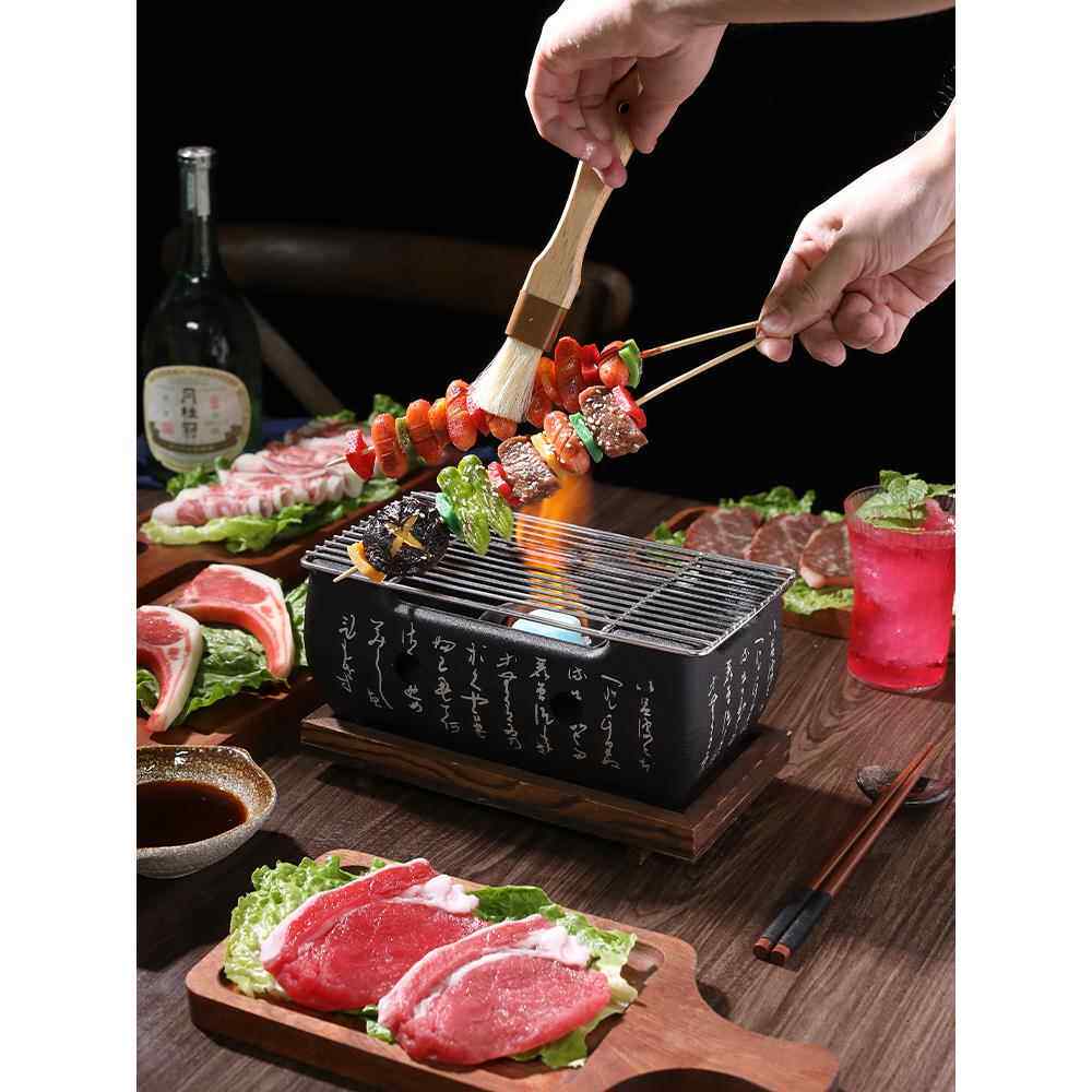 肉日式烤炉迷你小型烤年糕炉小炭烤炉盘家木炭烤韩UGS用式烧烤炉