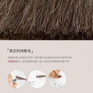 家用不易粘发防静电马毛扫帚簸箕组合单个垃圾铲 纯猪鬃毛扫把套装