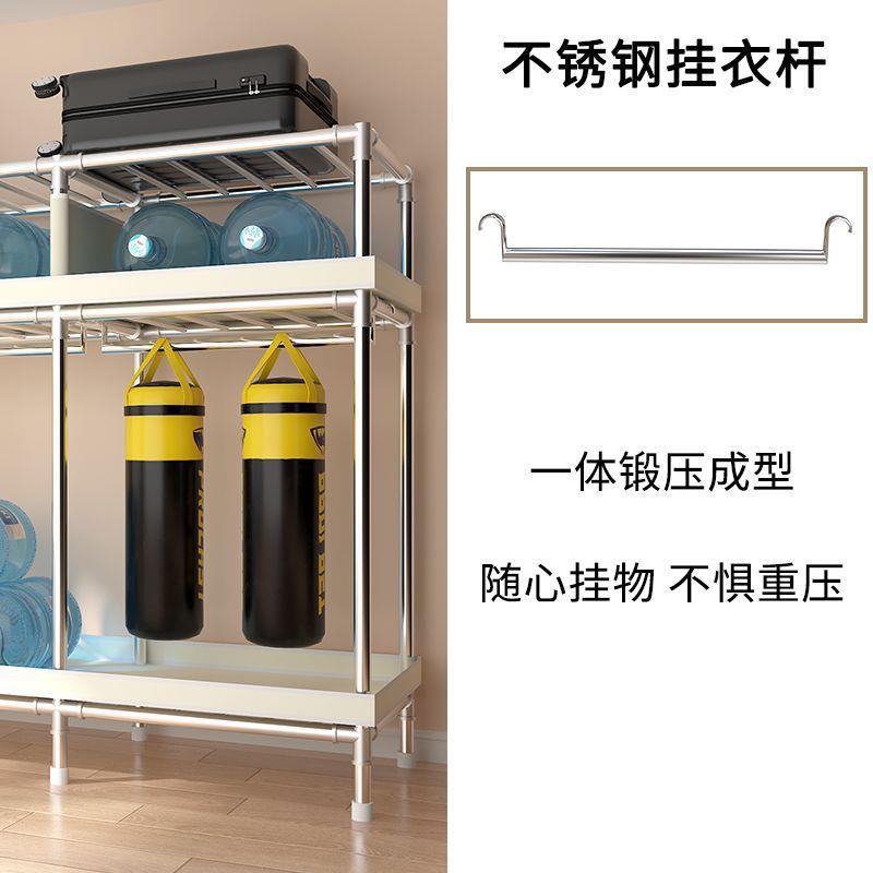 不衣锈钢柜EFO布艺室钢管加固简易组装家加厚衣橱用卧出租房钢架