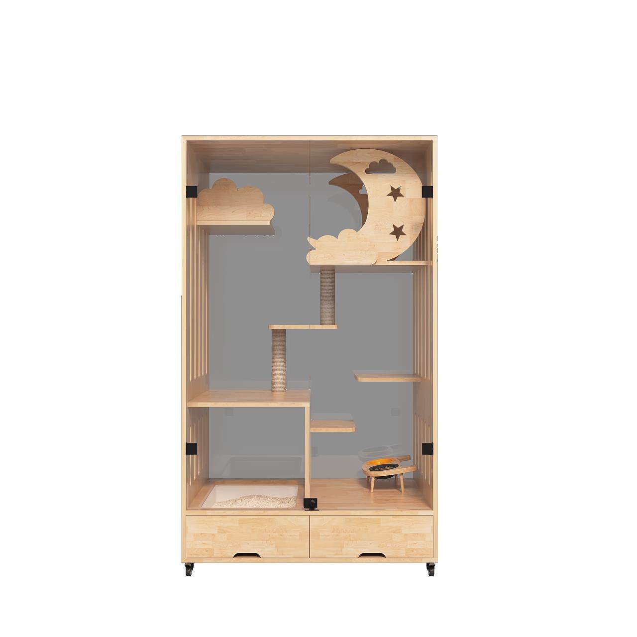 正品环保实木宠物猫墅家用室内别猫屋豪华玻笼璃层房子空间三猫舍,宠物/宠物食品及用品,猫笼子/猫别墅,淘宝优惠券,粉丝福利购,淘宝优惠卷