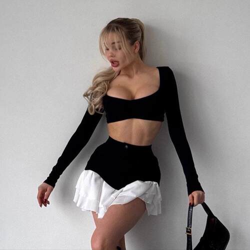 Short skirt women bag buttocks, spicy girl sexy half skirt