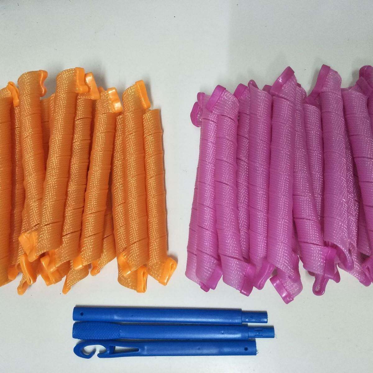 55CM40个百变神奇魔法螺旋手动长卷发卷发器发卷