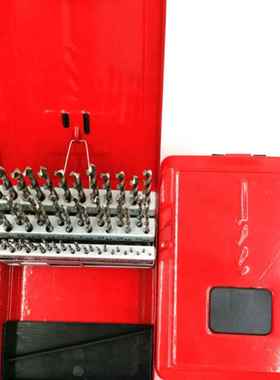 51件装直咀柄麻花钻木头套装工铝材塑料开孔白68502钢套装钻钻1-6