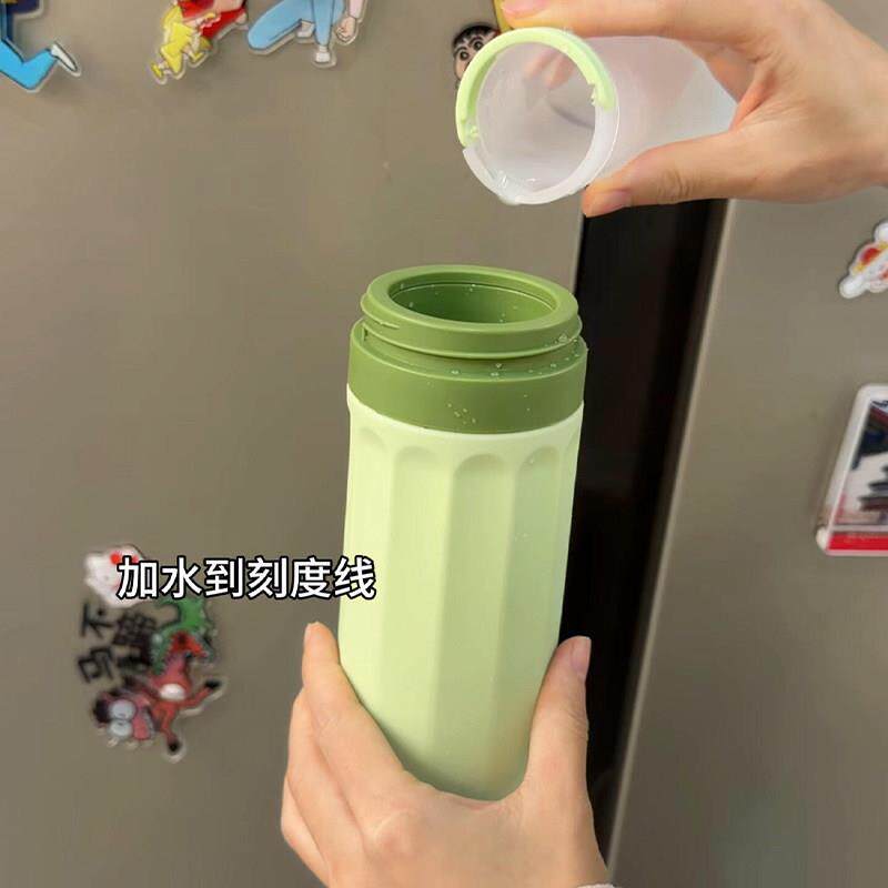 冰杯反覆使用捏捏杯夏日可携式食品级制冰模具可外带矽胶带盖子随