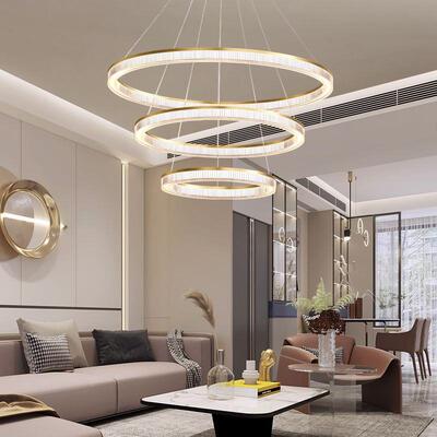 全谱护眼客厅吊灯奶风轻A1215奢浪漫卧室餐厅别loft油光复式圆环