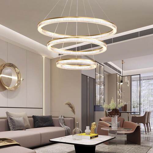 全t光谱护眼客厅A1215吊灯奶油风o轻奢浪复漫卧室餐厅别墅lf式圆