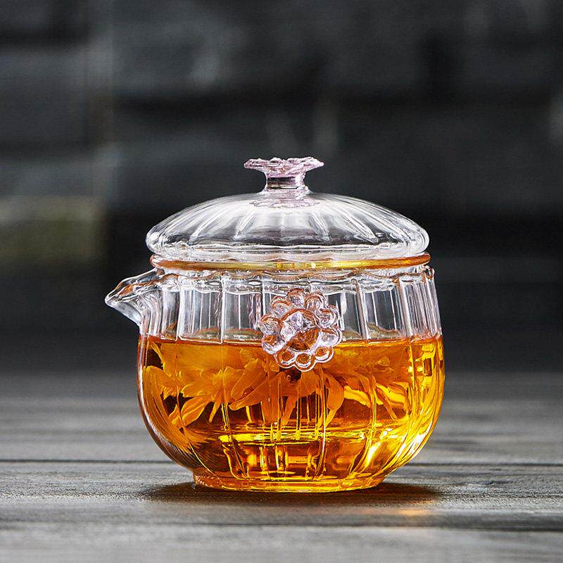 绿昌明玻璃茶壶小号过滤耐高温双耳泡茶器快客杯迷你功夫红茶茶具