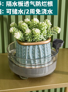 花盆底座塑料圆形加厚托盘花瓶