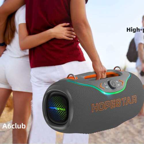 HOPESTAR A6club大功率200W无线蓝牙音箱户外K歌手提插卡聚会音箱