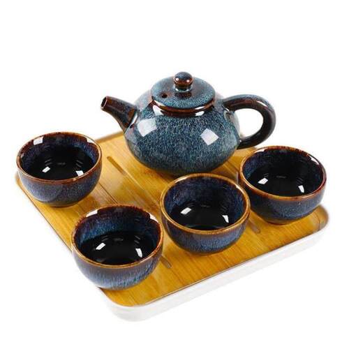 Chinese Kung Fu Tea Set glass Portable Teapot Set
