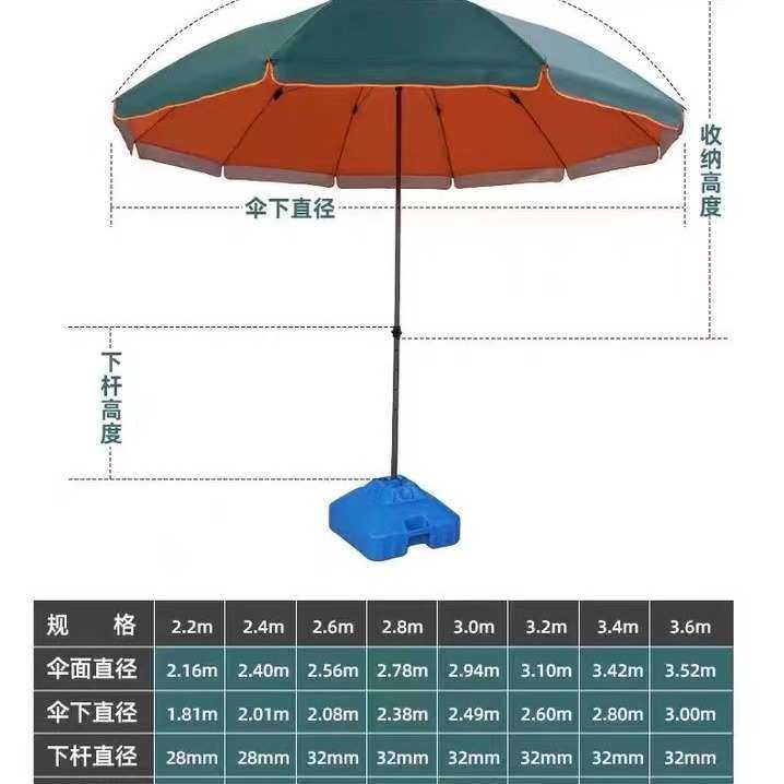 遮阳伞太阳伞摆地摊商用摆摊伞大伞做生意大型户外圆伞庭院伞批发