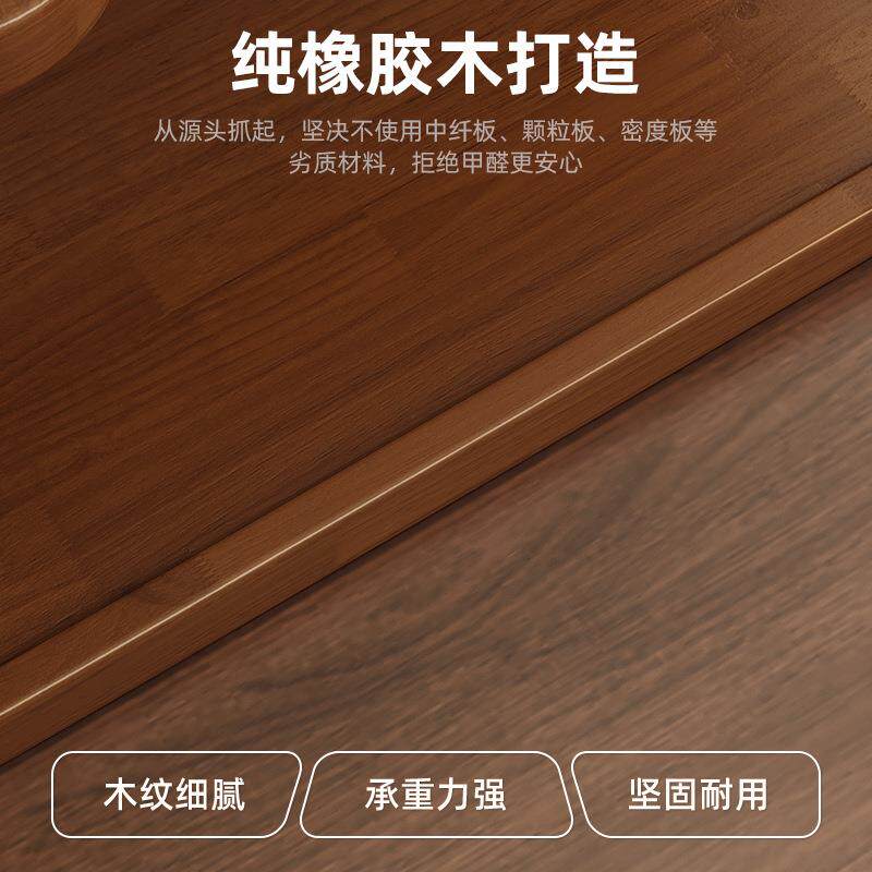实木置物架桌面原木风化妆品多层收纳架护肤品香水口红首饰放置台