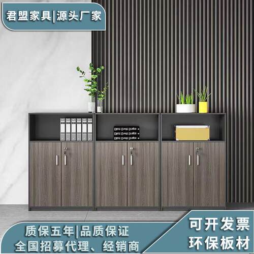 办公资料档案柜员工文件柜矮柜洽谈区茶水柜