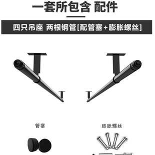 阳台晾衣架顶装 固定式 加厚晾晒简易家用打孔衣杆晾衣凉被厂家批发