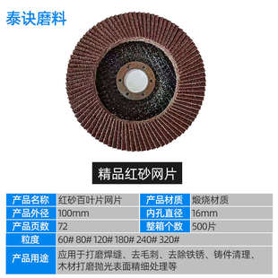 百叶轮打磨片角磨机工业级百叶抛光片磨光片去毛刺除锈打磨砂布轮