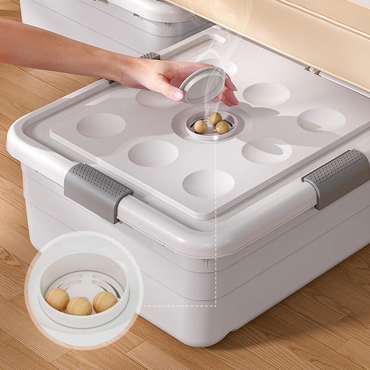 床底收纳箱床下扁平被子鞋子衣服玩具带轮抽屉式收纳盒塑料整理箱