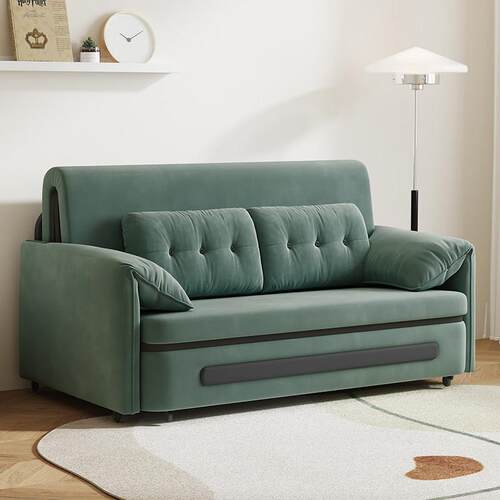 多功能沙发床可折叠两用小户型客厅单双人网红款阳台伸缩大耳朵款 - 封面