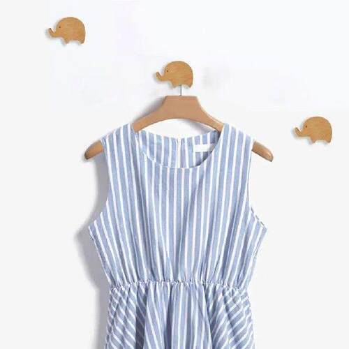 Wooden Wall Hook Elephant Shape Coat Hook Wall Mounted